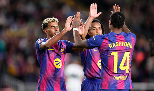 Гонка за Реалом: Барселона с голом Ямаля обыграла середняка Ла Лиги Ямаля, Эльче, Барселона, Рэшфорд, Торрес